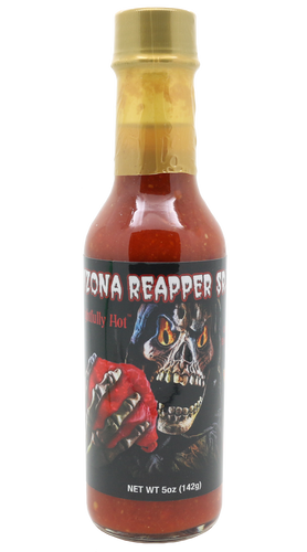 Larger 5 oz Bottle! A flavorful blend of Ghost Pepper and Carolina Reaper come together to make this sauce a big hit.  Also try our Reapper Jr.  Half the heat and all the flavor.