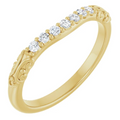 10K Yellow Band Mounting for 4.8 mm Round Ring