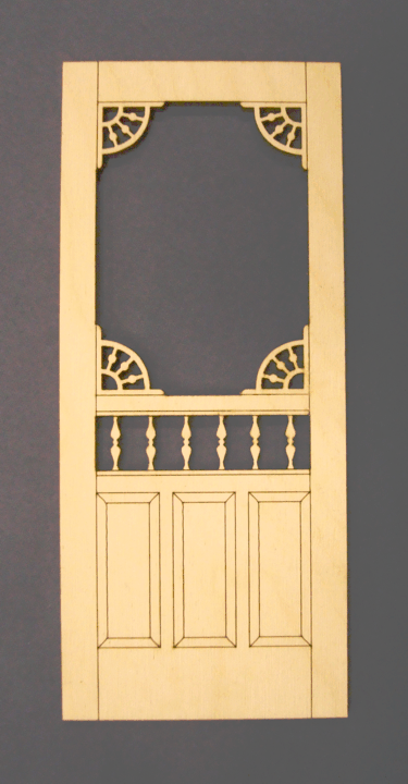 Miniature Victorian Dollhouse Screen Door Frame Sd 556