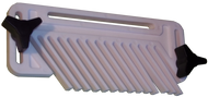 Feather Board for keeping the workpiece flat against the table and to prevent kickback.