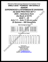 033d) 2024 Intermediate & Experienced Quiz Set 3 -  Thru Acts 11:30 (414 verses – all Intermediate material) Download