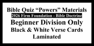059L) 2026 Beginner ONLY Black & White Verse Cards