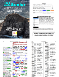 007) 2026 Senior QuizBook - with Verse Endings