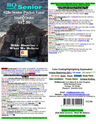 025s) 2026 Senior Color Pocket Verses - Study Order