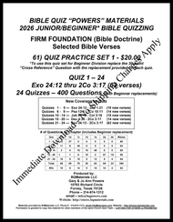 061d) 2026 Junior/Beginner Quiz Set 1 - Sec 2B - 2Co 3:17 (62 Verses) Download
