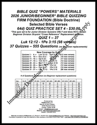 064d) 2026 Junior ONLY Quiz Set 4 - Sec 4D3 1Pe 3:15 (267 Verses) Download