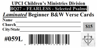 2027 Beginner ONLY Black & White Verse Cards