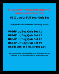 066d) 2027 Junior Full Year Quiz Set - Downloadable Copy