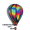 Tie-Dye 22" Hot Air Balloons (25776)