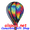 25776 Tie-Dye 22" Hot Air Balloons (25776) Wind Spinner
