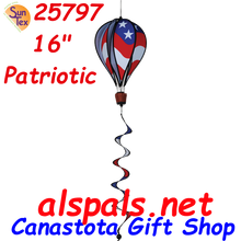 25797  Patriotic 16" Hot Air Balloons (25797)