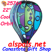 25764 Cool Orbit 22" Hot Air Balloons (25764) Wind Spinner