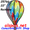 Rainbow Orbit 22" Hot Air Balloons (25766) Wind Spinner