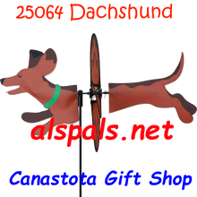 25064 Dog (Dachshund) : Petite & Whirly Wing Spinner (25064)
