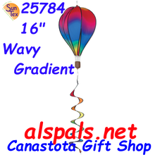 25784  Wavy Gradient 16" Hot Air Balloons (25784)