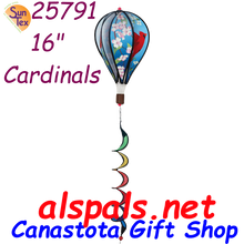 25791  Cardinals 16" Hot Air Balloons (25791)