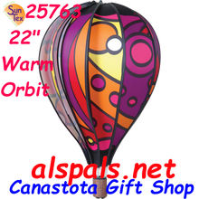 25763 Warm Orbit 22" Hot Air Balloon (25763) Wind Spinner