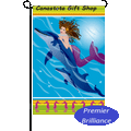 Surf Dancer (Dolphin): Garden Flag