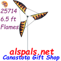 25714  Flame : 6.5' Wind Generators (25714).  When you want to make a large statement or cause a " LOOK AT ME " Premier Wind Generators are the TICKET. Great for your business or Estate. Order from Canastota Gift Shop & we will ship right away.