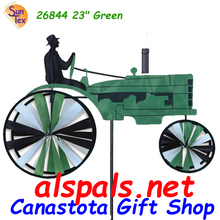 26844 Old Tractor Green 23": Tractor Spinners (26844)