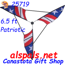 25719 6.5 ft Patriotic When you want to make a large statement or cause a " LOOK AT ME " a 6.5 foot  Premier Wind Generators are the TICKET. Great for your business or Estate. Order from Canastota Gift Shop & we will ship right away.