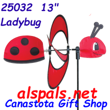 25032 Ladybug 13"    Petite & Whirly Wing Spinner (25032)