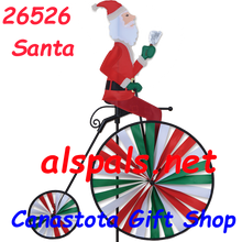 26526 Santa   Bicycles & High Wheel Bicycles Spinners (26526)