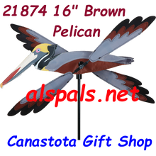 21874  Pelican (Brown) 16"    Whirligig (21874)