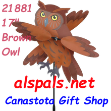 21881 Owl (Brown) 17"    Whirligig (21881)
