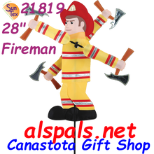 21819  Fireman 28" , Whirligig (21819)