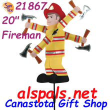 21867  Fireman 20" , Whirligig (21867)