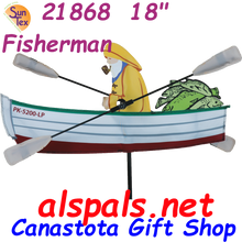 21868  Fisherman 18" , Whirligig (21868)