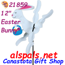 21859  Easter Bunny 12" , Whirligig (21859)