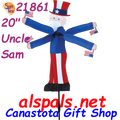 21861  Uncle Sam 20" , Whirligig (21861)