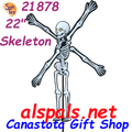 21878  Skeleton 22" , Whirligig (21878)