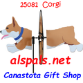 25081 Dog (Corgi) : Petite & Whirly Wing Spinner (25081)