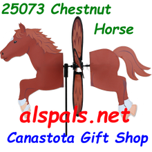 25073 Horse (Chestnut) : Petite & Whirly Wing Spinner (25073)