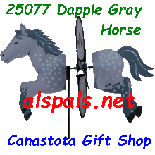 25077 Horse (Dapple Gray) : Petite & Whirly Wing Spinner (25077)