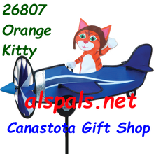 26807 Kitty (Orange) 19"" ,  Pilot Pal airplane spinner (26807)