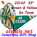 22162  Green & Yellow 'GO TEAM' : Go Team Triple Spinners (22162)
