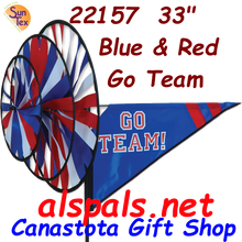 22157 Blue & Red 'GO TEAM' : Go Team Triple Spinners (22157)