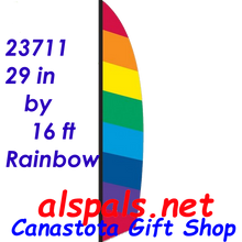23711   Rainbow ( Ripstop ) Feather Banner (23711)