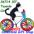 26714  Tuxedo Cat 30"   Bicycle Spinners (26714)