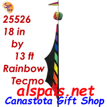 25526  Rainbow Teco Feather Banners (25526)