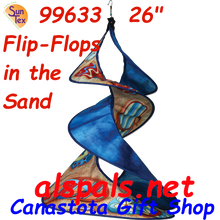 99633  Flip Flops in the Sand : Wind Spinner (99633)