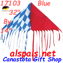 17103  Delta Fringe "Blue Op-Art/Red " : Fun Flyer (17103)