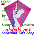 15483  Lucky Unicorn: Diamond 25" Kites by Premier (15483)