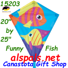15203  Funny Fish: Diamond 25" Kites by Premier (15203)