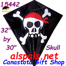 15442  Skull & Crossbones: Diamond 30" Kites by Premier (15442)