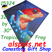 16324  Tropical Frog: Diamond 30" Kites by Premier (15324)
